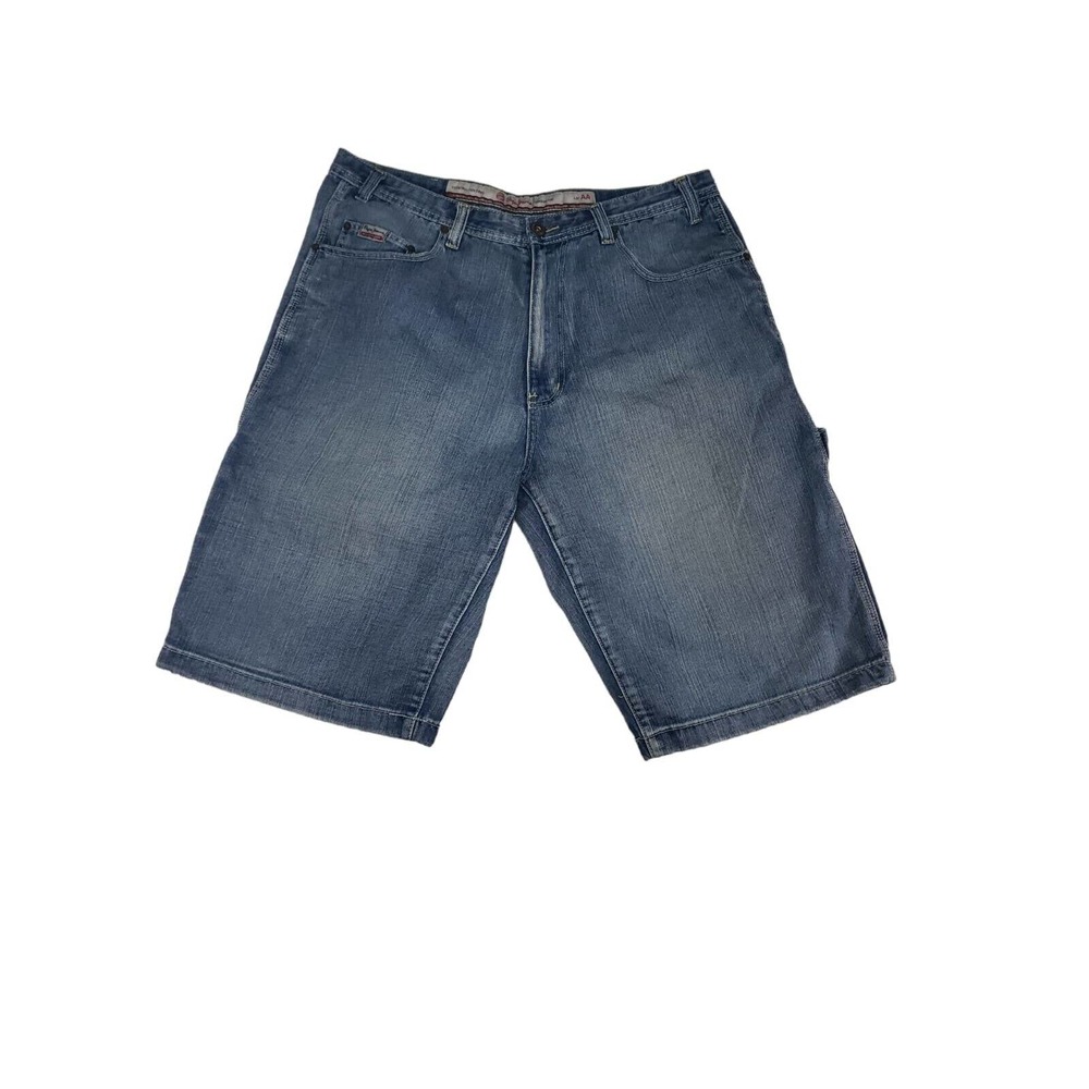 Pepe Jeans Shorts Mens 40 Blue Denim Outdoor Distressed Pockets Carpenter